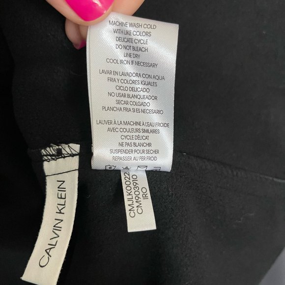 ❌SOLD❌Calvin Klein Windbreaker Water Resistant Zip Up Black Jacket Size XL - Picture 8 of 8